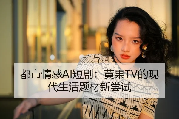 都市情感AI短剧：黄果TV的现代生活题材新尝试